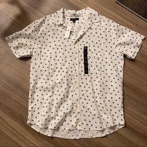 Banana Republic Linen Standard Button Down Large